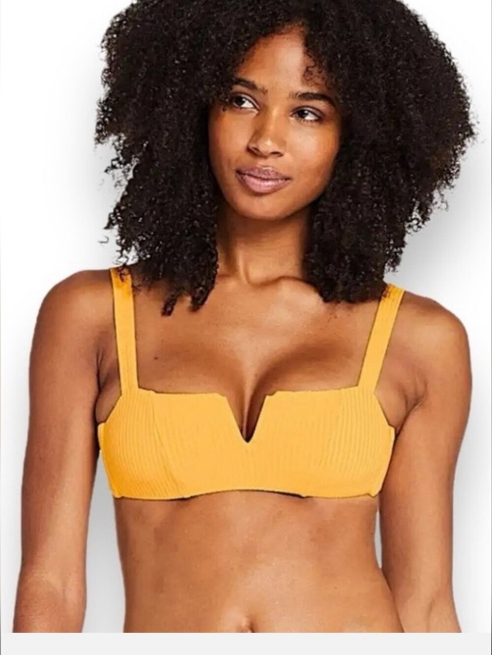 Vitamin A Kaya Iced Mango Bikini Top Size Small